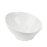 Small White Angled Round Replacement Bowl for 84572.P