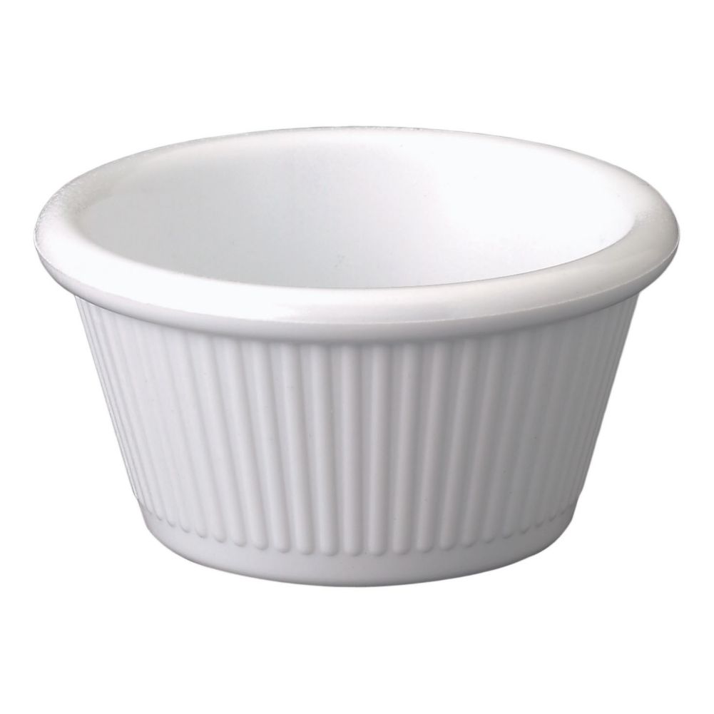 Gessner&trade; 1.5 Oz. Bright White Fluted Ramekin