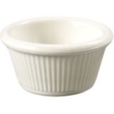 Carlisle&reg; Fluted Melamine Ramekin, Bone, 2 oz