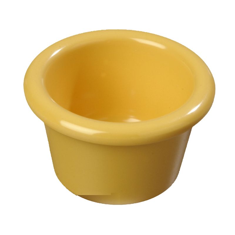 Carlisle&reg; Smooth Melamine Ramekin, Honey Yellow, 1.5 oz