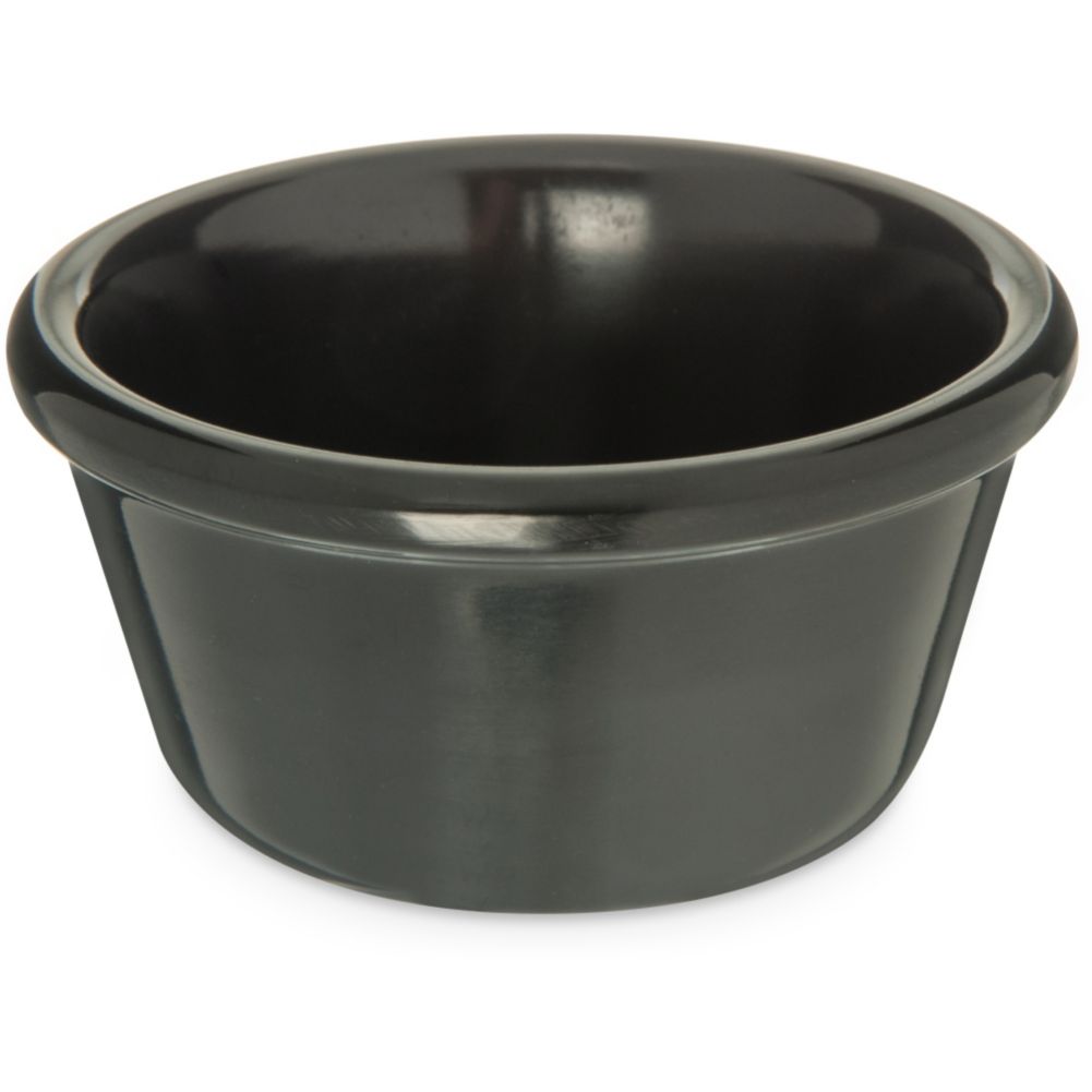 Carlisle&reg; Smooth Melamine Ramekin, Black, 3 oz