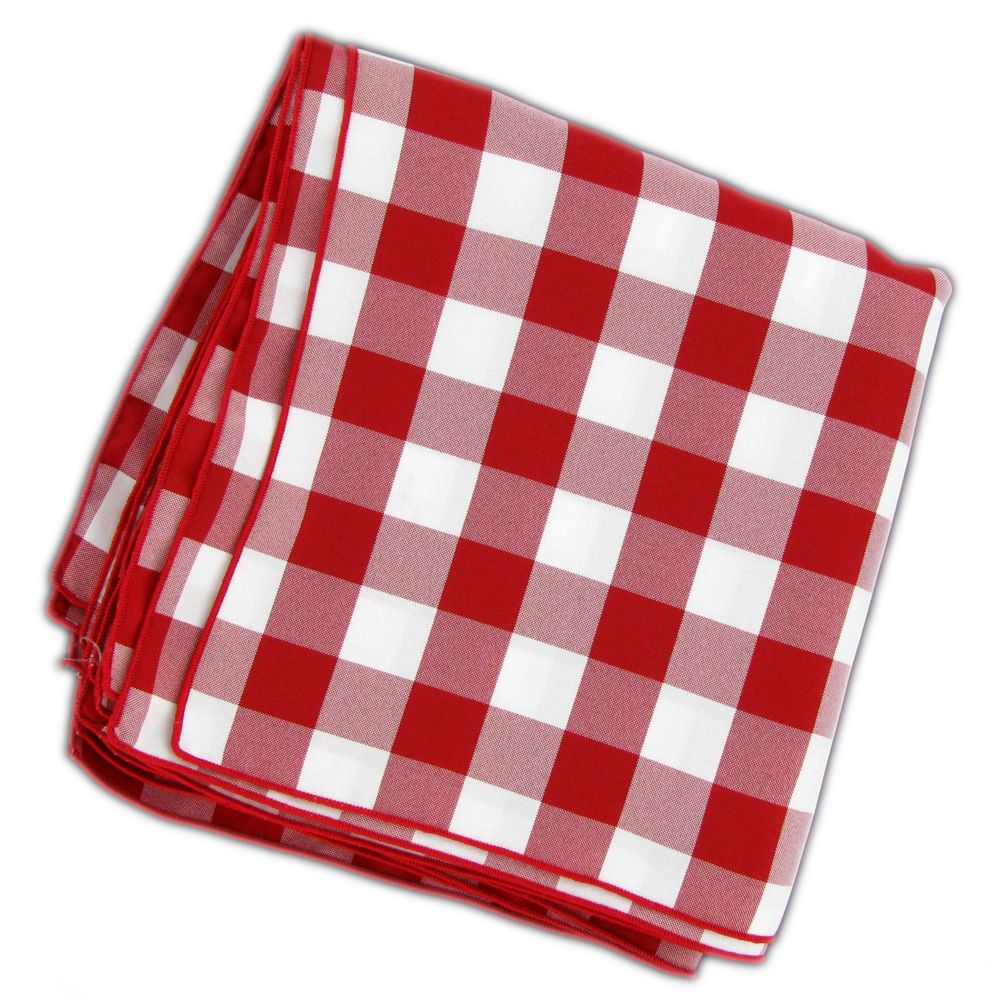 Tablecloth Company Red & White 20" Checked Napkin