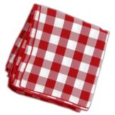 Tablecloth Company Red & White 20" Checked Napkin