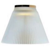 Sterno&reg; Frosted Glass Shade w/ Brass Ring