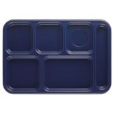 Cambro Navy Blue Camwear&reg; School Compartment Tray