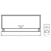 Randell&reg; 84" Open  Base Stainless Steel Worktop