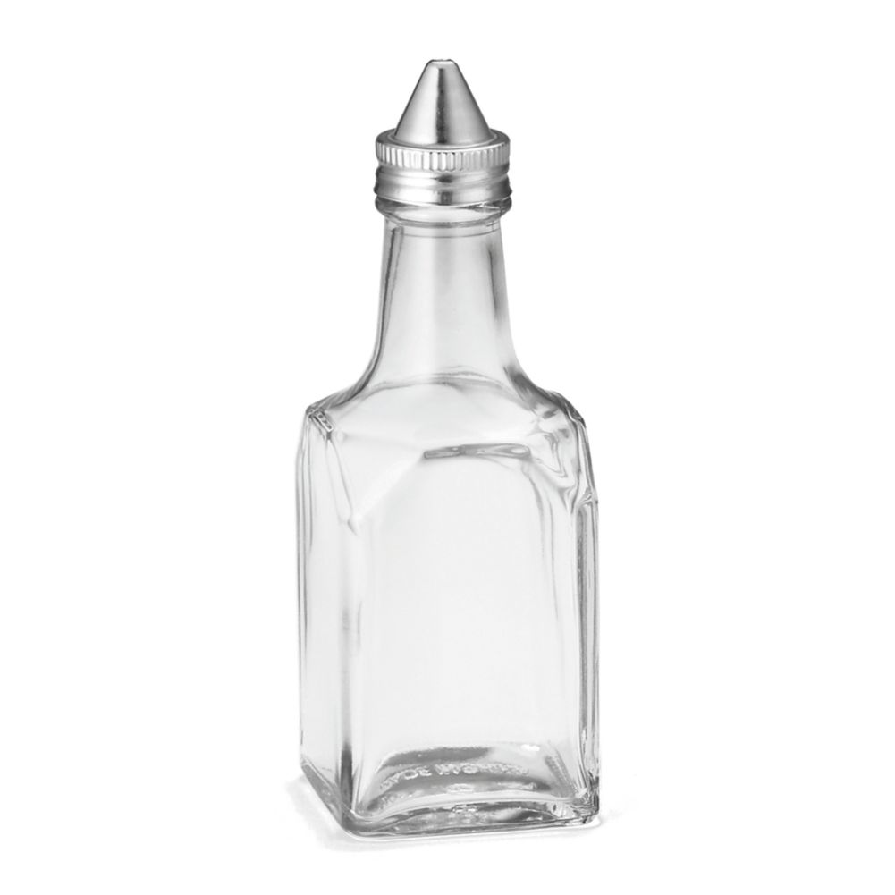 Tablecraft 6 Oz Cruet Oil & Vinegar Bottle with S/S Lid