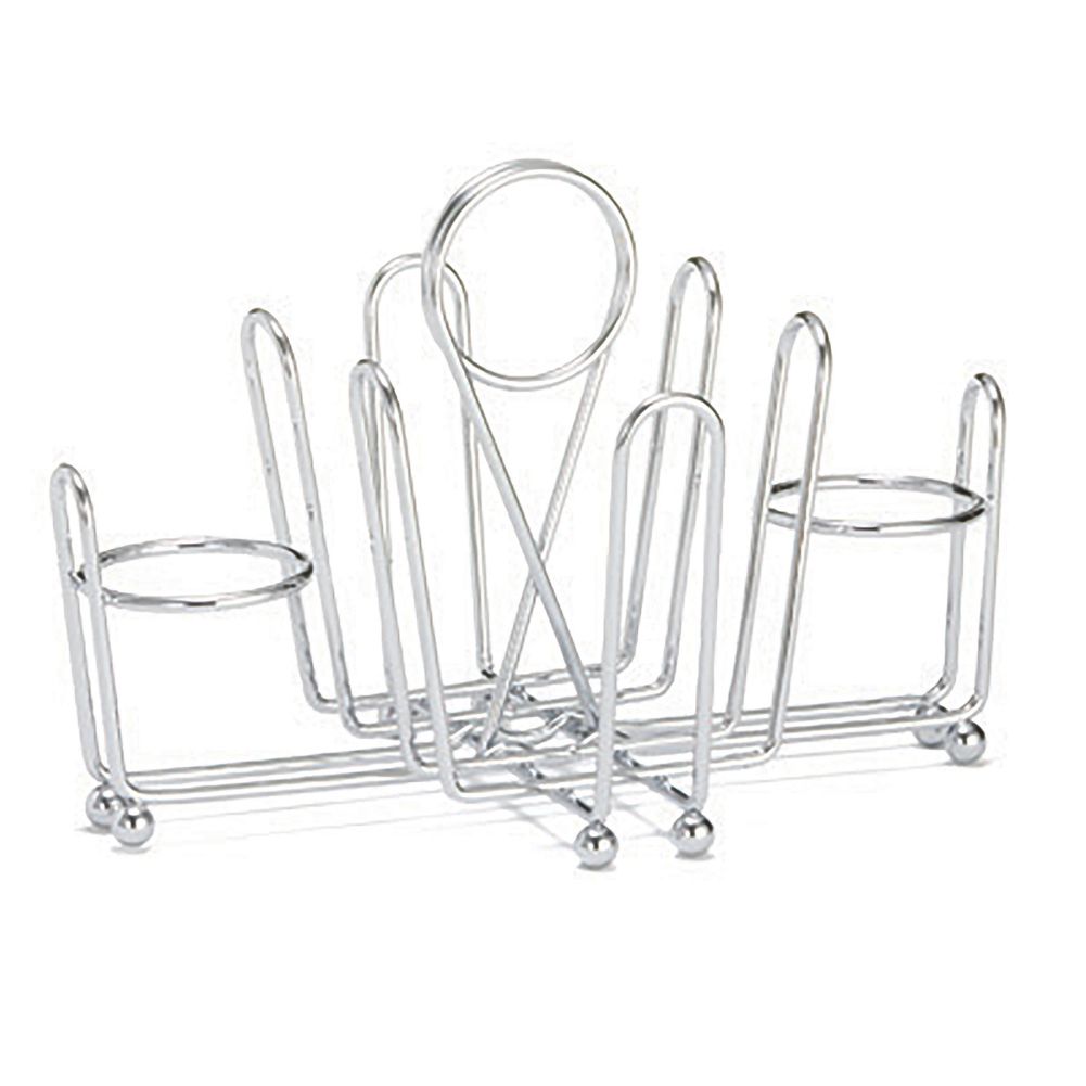 Tablecraft Chrome Plated Wire Combination Condiment Rack