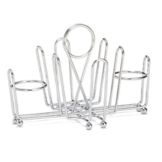 Tablecraft Chrome Plated Wire Combination Condiment Rack