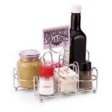 Traex&reg; Chrome Wire Condiment Caddy