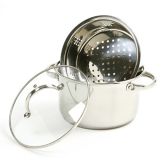NorPro 4 Qt S/S Set Cooker / Steamer, 3 Piece Set
