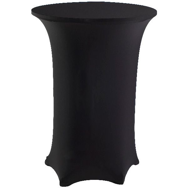 Black Contour Cover for 30" Round 4-Leg Cocktail Table