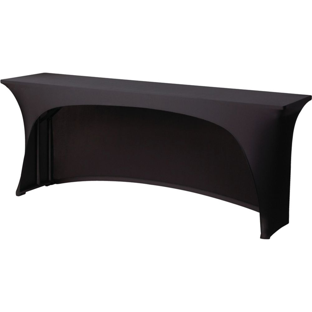 Snap Drape&reg; Black 30 x 96" Table Cover