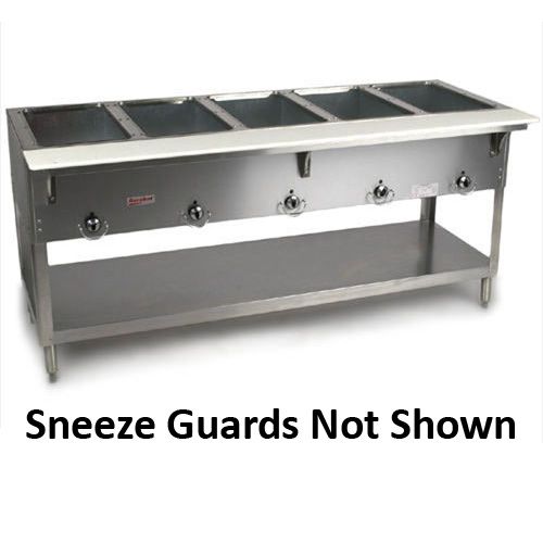 S/S Electric Hot Food Buffet w/ Dual Glass Sneeze Guards, 208V