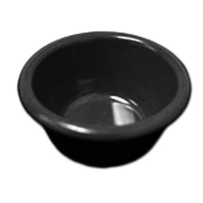 Fluted Black Ramekin, 2 oz