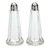 Tablecraft Eiffel Tower Glass Salt & Pepper Shakers with Chrome Lid
