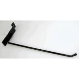 Black Single Prong 8" Slat Wall Hook