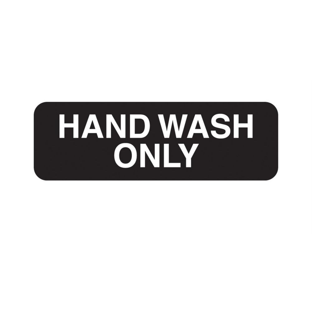 Traex&reg; "HAND WASH ONLY" Sign