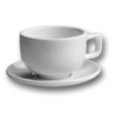Hall&reg; China White Espresso / Cappuccino Saucer for #950 / 951