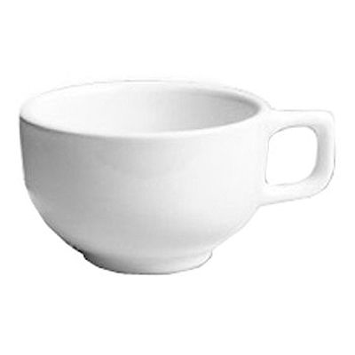 Hall&reg; China Bright White 13 Oz. Latte Cup