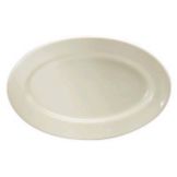 Oneida Buffalo Rolled Edge Undecorated 15.5 x 11" Oval Platter