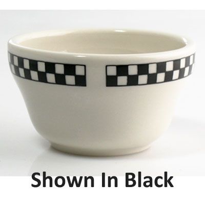 Homer Laughlin China Checkers Cobalt 7.25 oz Bouillon w/o Handle