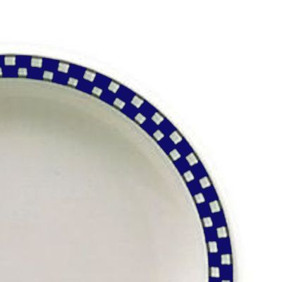 Homer Laughlin China Checkers Cobalt NR 12&frac12;" Oval Platter