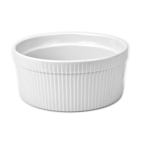 B.I.A. Cordon Bleu White Porcelain 2 Qt Souffle