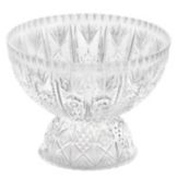Tablecraft Crystalware 12 Qt 11" H Crystal Design Punch Bowl