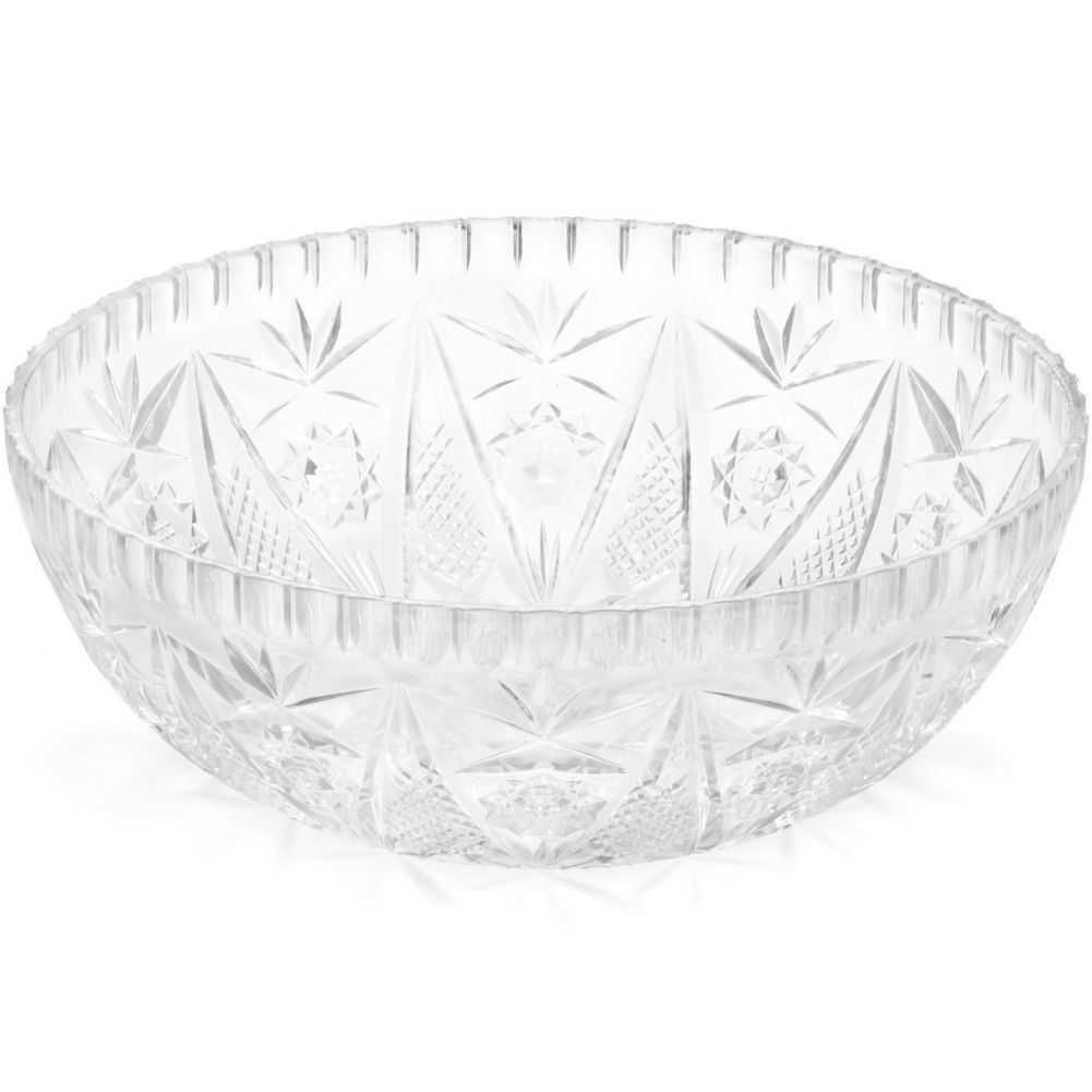 Tablecraft Crystalware Clear Plastic 11" Salad Bowl