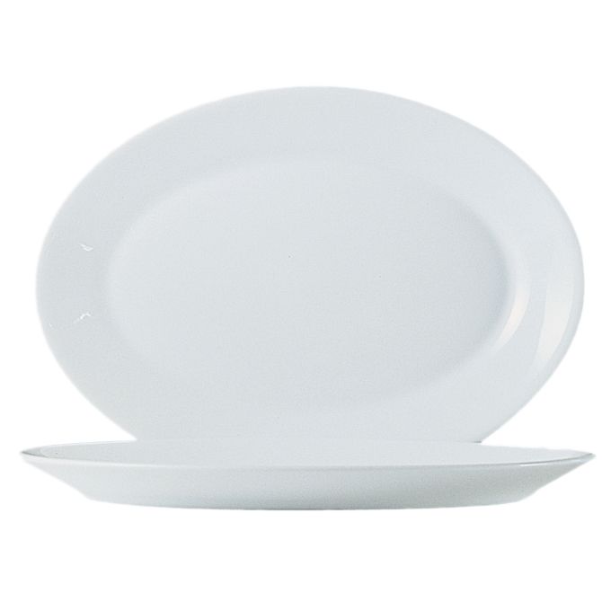 Cardinal Arcoroc Restaurant White 11-3/4" Oval Platter