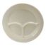 Buffalo Rolled Edge Undecorated Compartment Plate, 8¾" Buffalo Rolled Edge Undecorated Compartment Plate, 8¾"