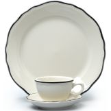 Homer Laughlin China Carolyn Styleline Black 7.25 oz Bouillon Cup