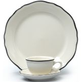 Homer Laughlin China Carolyn Styleline Black 12.25 oz Grapefruit Bowl