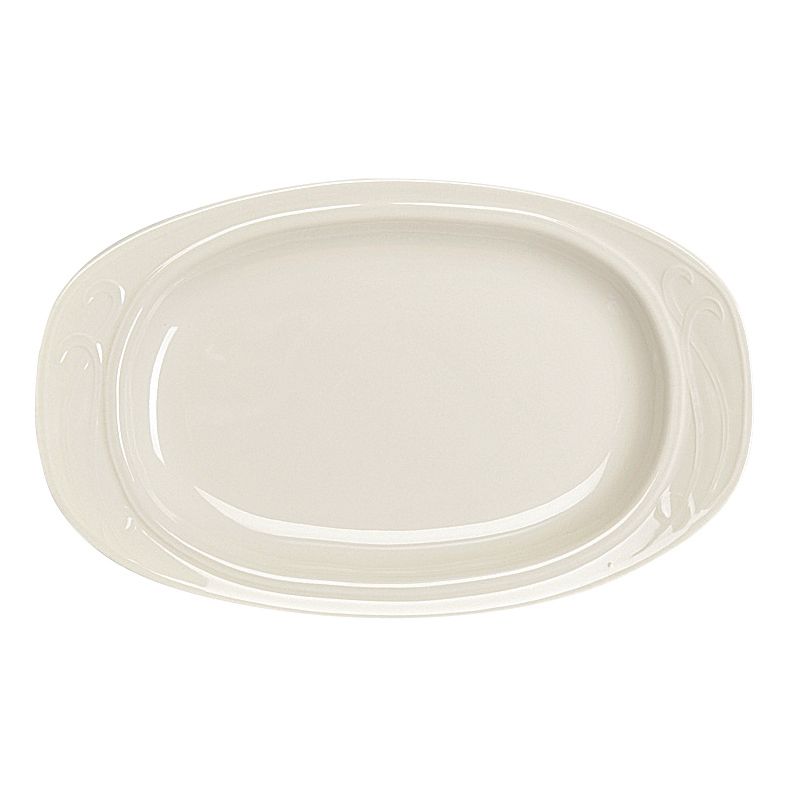 Homer Laughlin China Lyrica&reg; Undecorated Oval 10-3/4" Platter