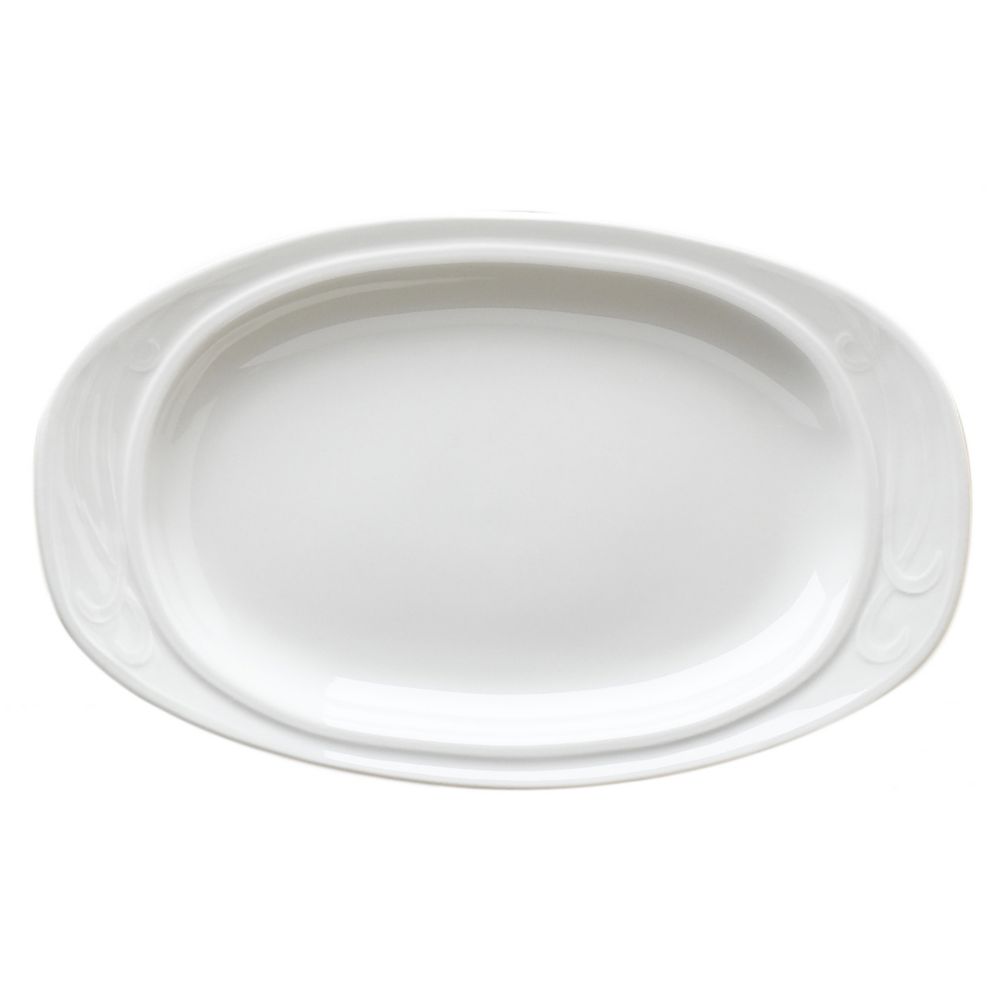 Homer Laughlin China Lyrica&reg; Undecorated Oval 13-3/8" Platter