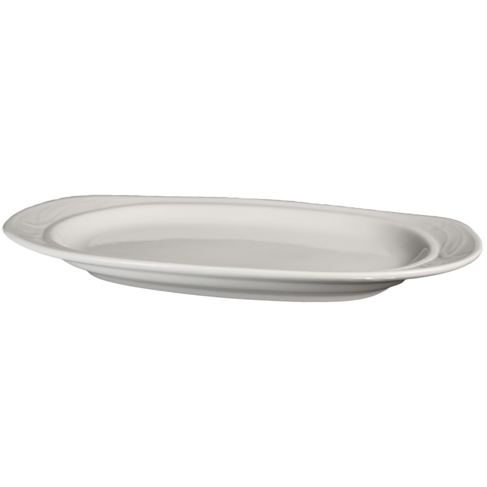Homer Laughlin China Lyrica&reg; Undecorated Oval 13-3/8" Platter