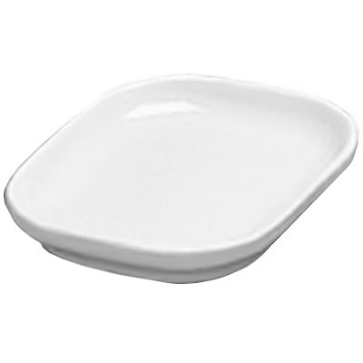 Homer Laughlin China Ivory Healthcare Side Plate, 5" x 6"