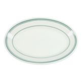 Homer Laughlin China Green Band Oval 16" Platter