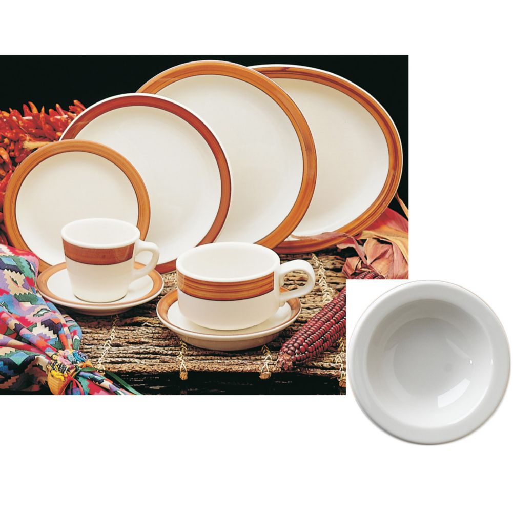 Homer Laughlin China Bavarian Brush Narrow Rim 3.25 oz Fruit Dish