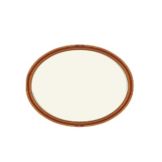 Homer Laughlin China Bavarian Brush Narrow Rim 9.75" Oval Platter