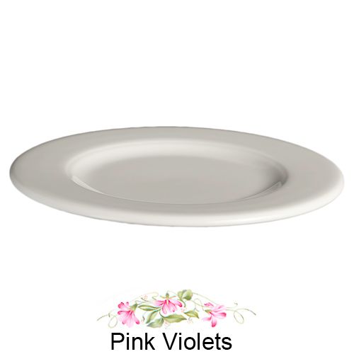 Homer Laughlin China Seville&reg; Pink Violets&copy; 6-1/4" Plate