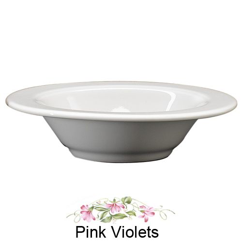 Homer Laughlin Seville&reg; Pink Violets&copy; 9.5 oz Grapefruit Dish