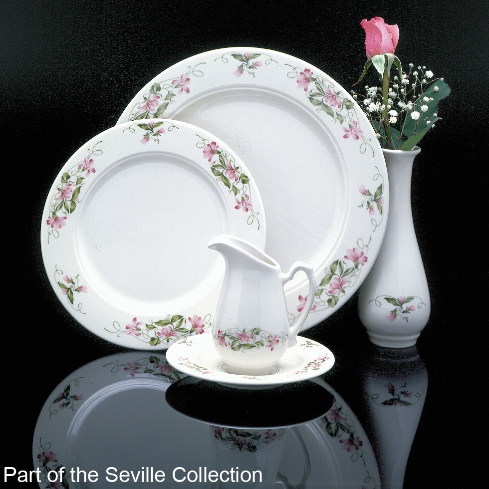Homer Laughlin Seville&reg; Pink Violets&copy; 9.5 oz Grapefruit Dish