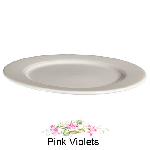 Homer Laughlin China Seville&reg; Pink Violets&copy; 8-1/8" Plate