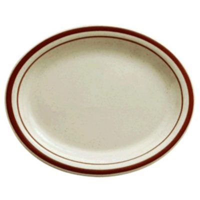 Oneida Rego Dunes Narrow Rim Oval Platter, 13-1/8"