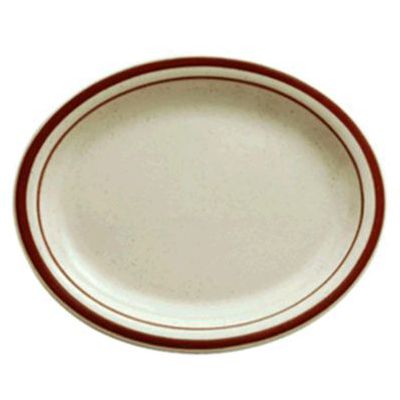 Oneida Rego Dunes Narrow Rim Oval Platter, 11&frac12;"