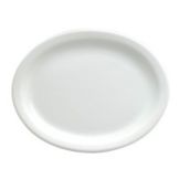 Oneida Rego Bright White Narrow Rim Oval Platter, 11&frac12;"