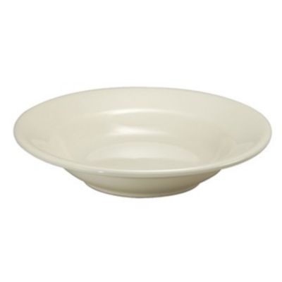 Buffalo Roll Edge Glazed Foot Deep Rimmed Soup Bowl, 9"