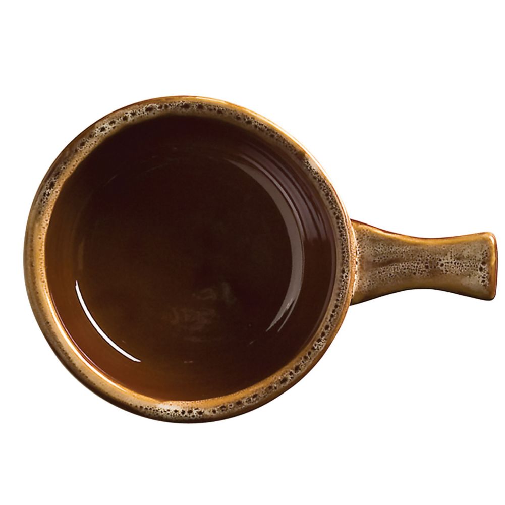 World Tableware Caramel / Beige 12 oz Onion Soup Crock w/ Handle